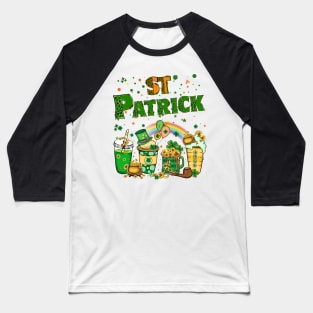 Tis the St Patrick's day drink coffee latte Baseball T-Shirt